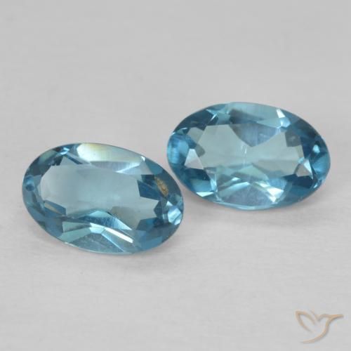 1.03 ct natürliche London Blau Topas-Edelsteine, Oval, VVS-VS