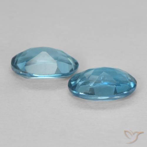 1.03 ct natürliche London Blau Topas-Edelsteine, Oval, VVS-VS