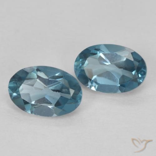 1.18 ct natürliche London Blau Topas-Edelsteine, Oval, VVS-VS