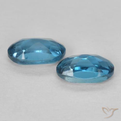 0.61 ct natürliche London Blau Topas-Edelsteine, Oval, VVS-VS