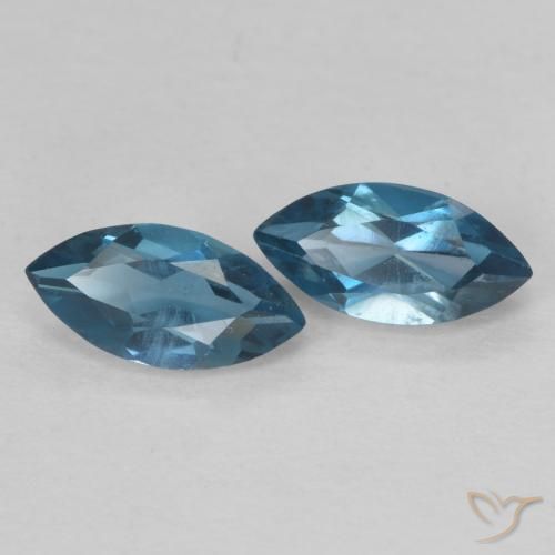 1.02 ct natürliche London Blau Topas-Edelsteine, Marquise, VVS-VS