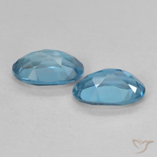 1.05 ct natürliche London Blau Topas-Edelsteine, Oval, VVS-VS