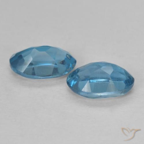 1.12 ct natürliche London Blau Topas-Edelsteine, Oval, VVS-VS