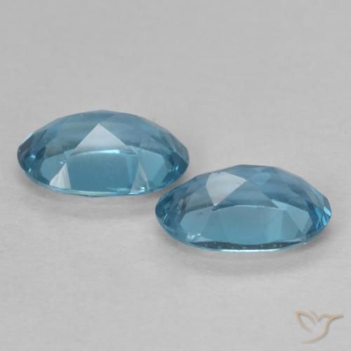0.98 ct natürliche London Blau Topas-Edelsteine, Oval, VVS-VS