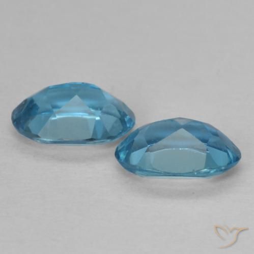 0.99 ct natürliche London Blau Topas-Edelsteine, Oval, VVS-VS
