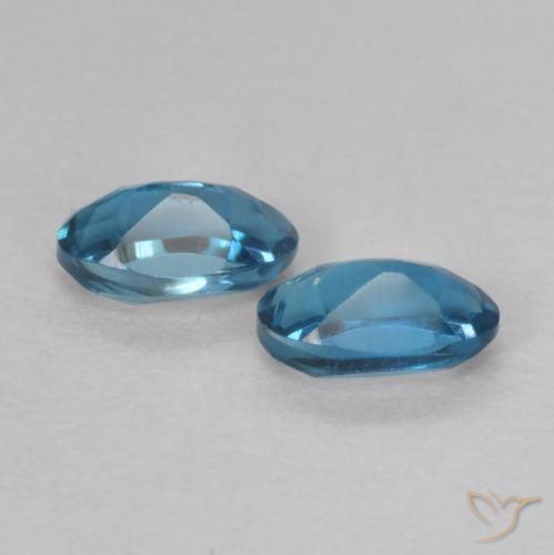 0.72 ct natürliche London Blau Topas-Edelsteine, Oval, VVS