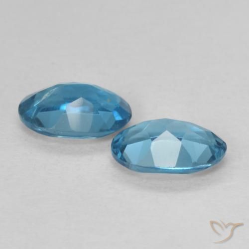 1.02 ct natürliche London Blau Topas-Edelsteine, Oval, VVS-VS
