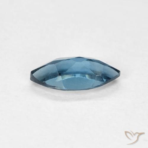 0,47 ctw natürlicher blauer Topas, Marquise, VVS