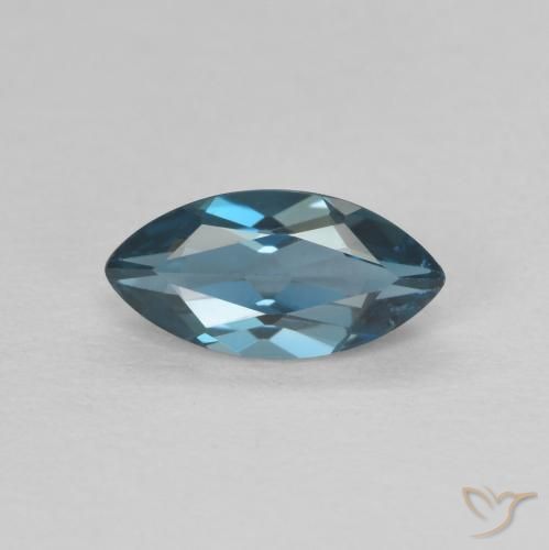 0.72ct Natürlicher London Blau Topas, Marquise, VVS