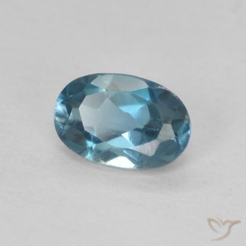 9,17 ctw natürlicher London Blau Topas, Oval, VVS