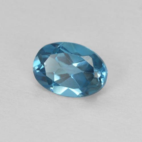 9,17 ctw natürlicher London Blau Topas, Oval, VVS