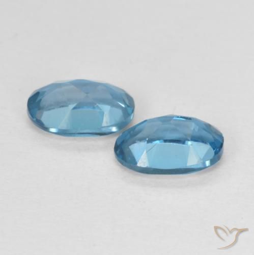 1.17 ct natürliche London Blau Topas-Edelsteine, Oval, VS
