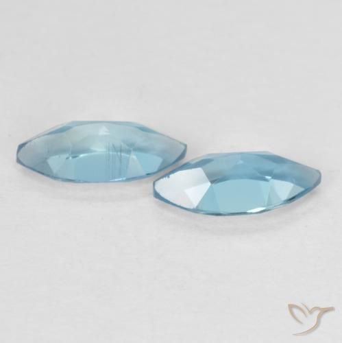 0.84 ct natürliche London Blau Topas-Edelsteine, Marquise, VS