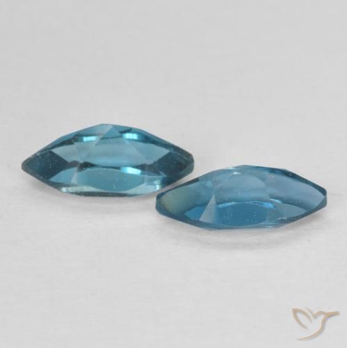 0.90 ct natürliche London Blau Topas-Edelsteine, Marquise, VVS-VS