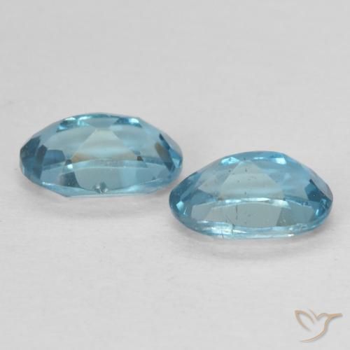 1.22 ct natürliche London Blau Topas-Edelsteine, Oval, VVS-VS