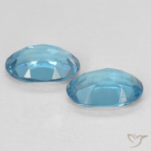 1.04 ct natürliche London Blau Topas-Edelsteine, Oval, VVS-VS