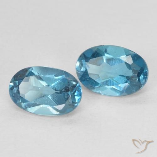 1.22 ct natürliche London Blau Topas-Edelsteine, Oval, VS