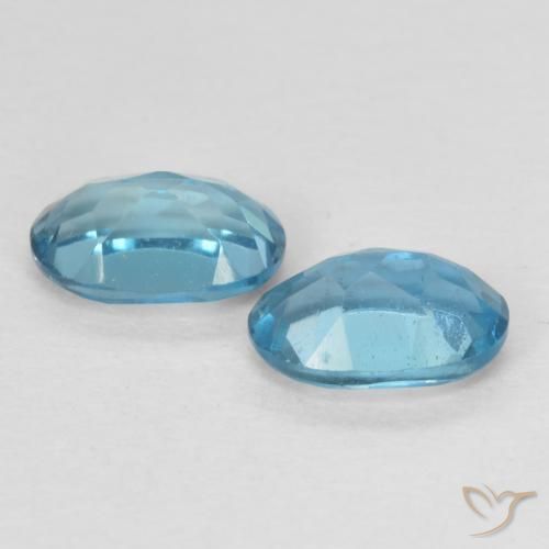 1.22 ct natürliche London Blau Topas-Edelsteine, Oval, VS