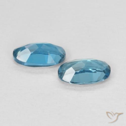 0.53 ct natürliche London Blau Topas-Edelsteine, Oval, VVS-VS