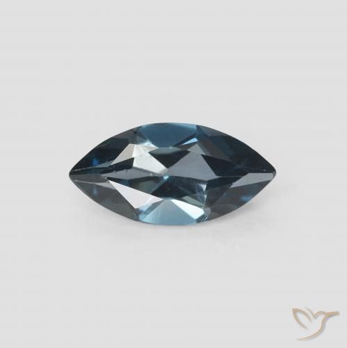 0.63ct Natürlicher London Blau Topas, Marquise, VVS-VS