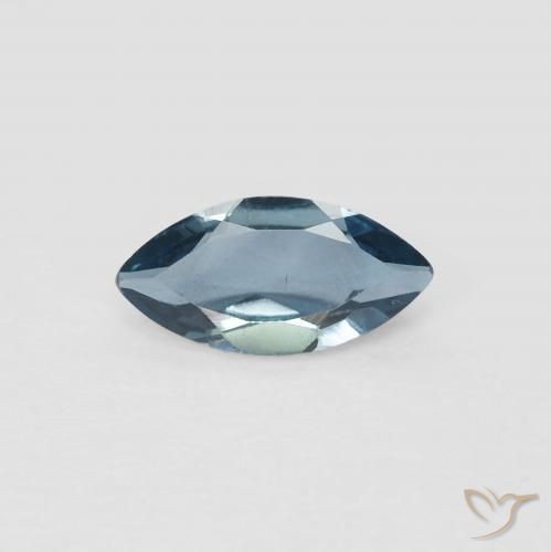 0.58ct Natürlicher London Blau Topas, Marquise, VVS-VS