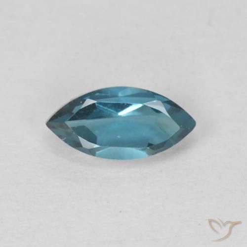 0.58ct Natürlicher London Blau Topas, Marquise, VVS-VS