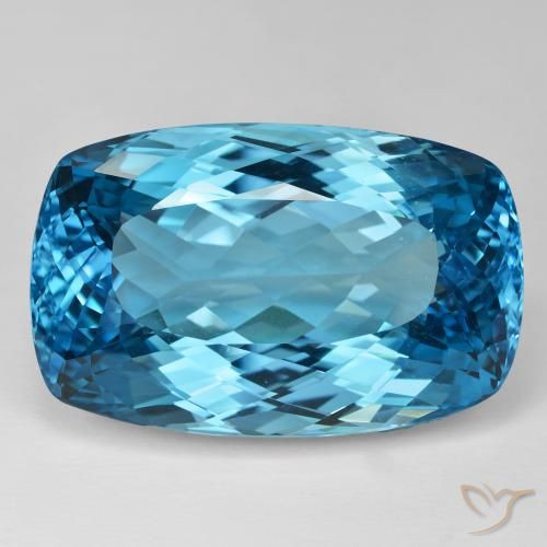 9,17 ctw natürlicher Swiss Blue Topas, Kissen, IF