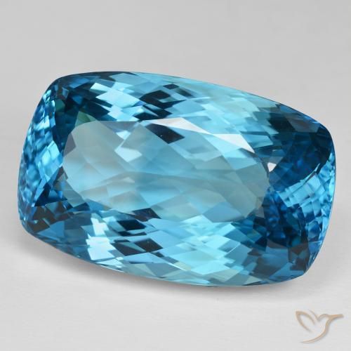 9,17 ctw natürlicher Swiss Blue Topas, Kissen, IF
