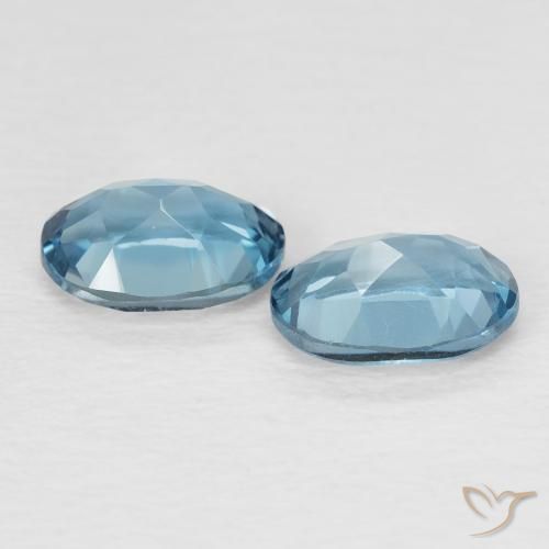 2.04 ct natürliche London Blau Topas-Edelsteine, Oval, VVS-VS