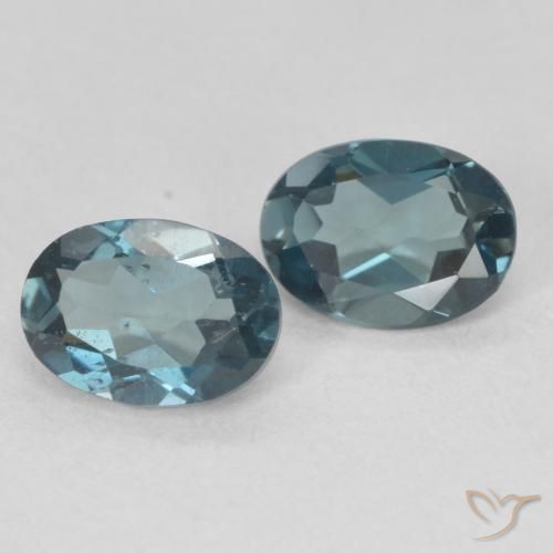 1.95 ct natürliche London Blau Topas-Edelsteine, Oval, VS