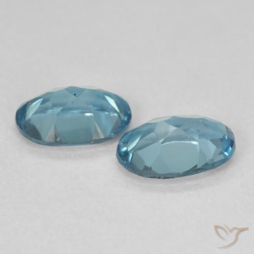 1.76 ct natürliche London Blau Topas-Edelsteine, Oval, VS