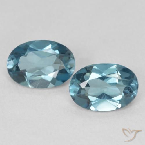 1.83 ct natürliche London Blau Topas-Edelsteine, Oval, VS