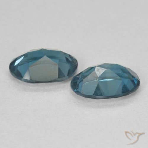 1.85 ct natürliche London Blau Topas-Edelsteine, Oval, VS