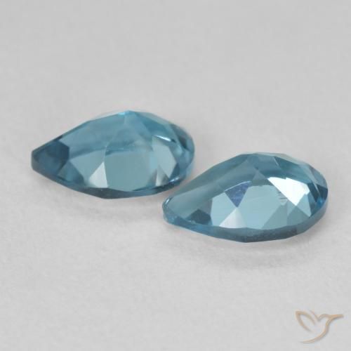 1.83 ct natürliche Swiss Blue Topas-Edelsteine, Birnenform, VS