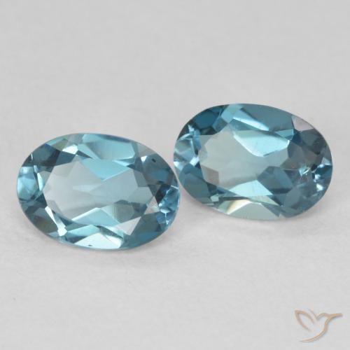 1.79 ct natürliche London Blau Topas-Edelsteine, Oval, VS