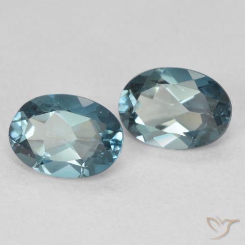 1.99 ct natürliche London Blau Topas-Edelsteine, Oval, VS