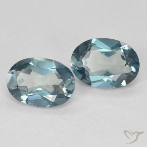 2.00 ct natürliche London Blau Topas-Edelsteine, Oval, VS