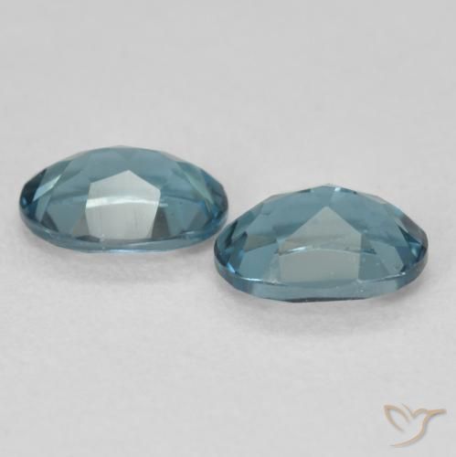 2.00 ct natürliche London Blau Topas-Edelsteine, Oval, VS