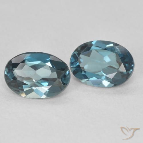 1.85 ct natürliche London Blau Topas-Edelsteine, Oval, VS