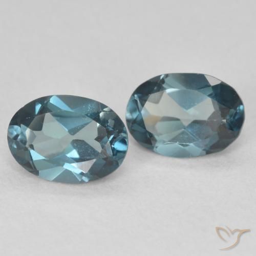 2.07 ct natürliche London Blau Topas-Edelsteine, Oval, VS