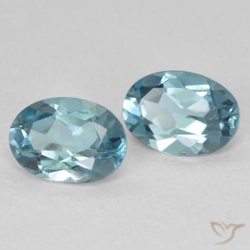 1.95 ct natürliche London Blau Topas-Edelsteine, Oval, VS