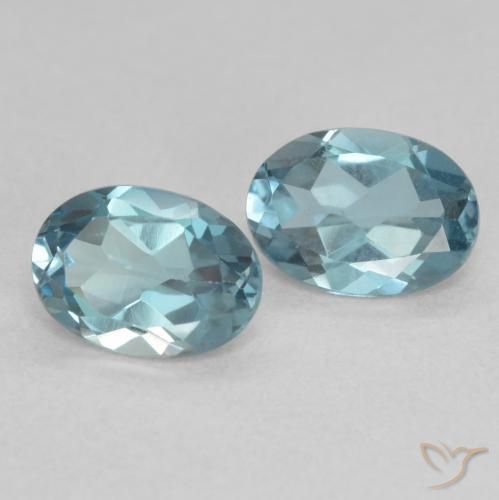 1.90 ct natürliche London Blau Topas-Edelsteine, Oval, VS