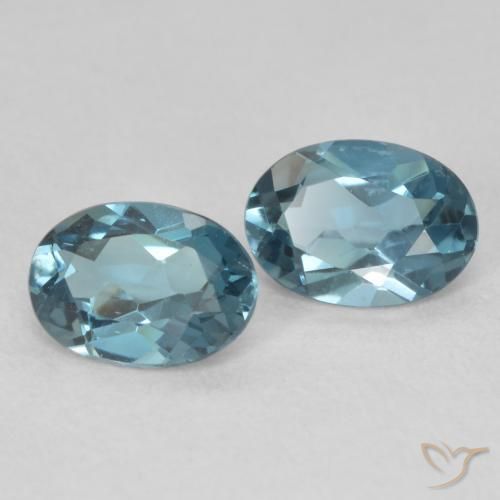 1.83 ct natürliche London Blau Topas-Edelsteine, Oval, VS