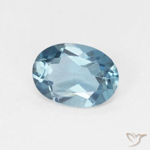 9,17 ctw natürlicher London Blau Topas, Oval, VVS