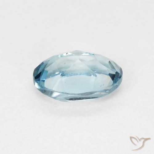 9,17 ctw natürlicher London Blau Topas, Oval, VVS