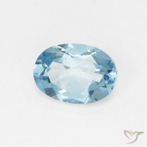 9,17 ctw natürlicher Swiss Blue Topas, Oval, VVS
