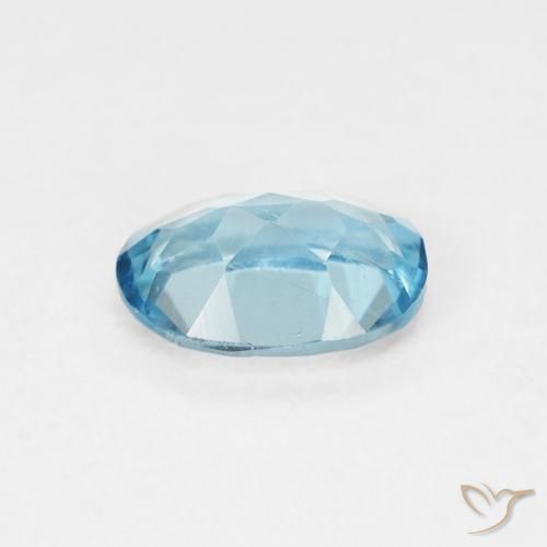 9,17 ctw natürlicher Swiss Blue Topas, Oval, VVS