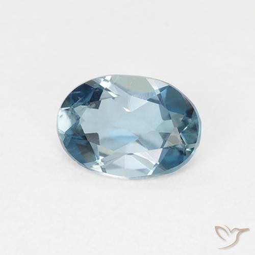 9,17 ctw natürlicher London Blau Topas, Oval, VVS
