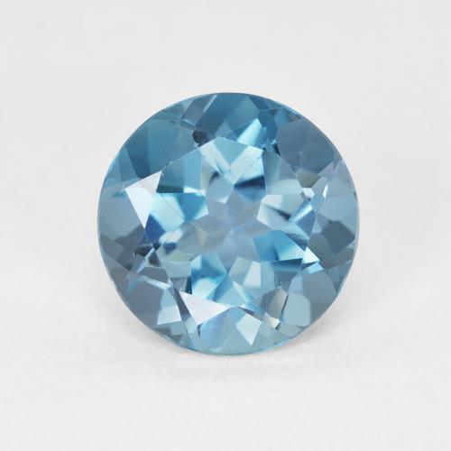 2.24ct Natürlicher London Blau Topas, Runden, VVS