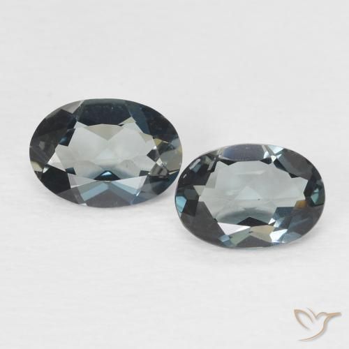1.68ctw Natürlicher London Blau Topas, Oval, VVS